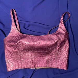 Mia Vesper Deadstock Croc Top